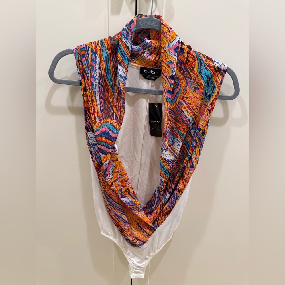 Bebe Colorful Print Bodysuit